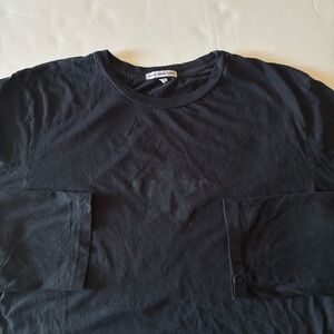 James Perse Black Long Sleeve Tee